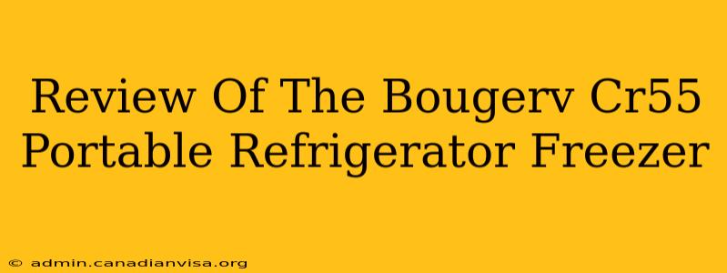 Review Of The Bougerv Cr55 Portable Refrigerator Freezer